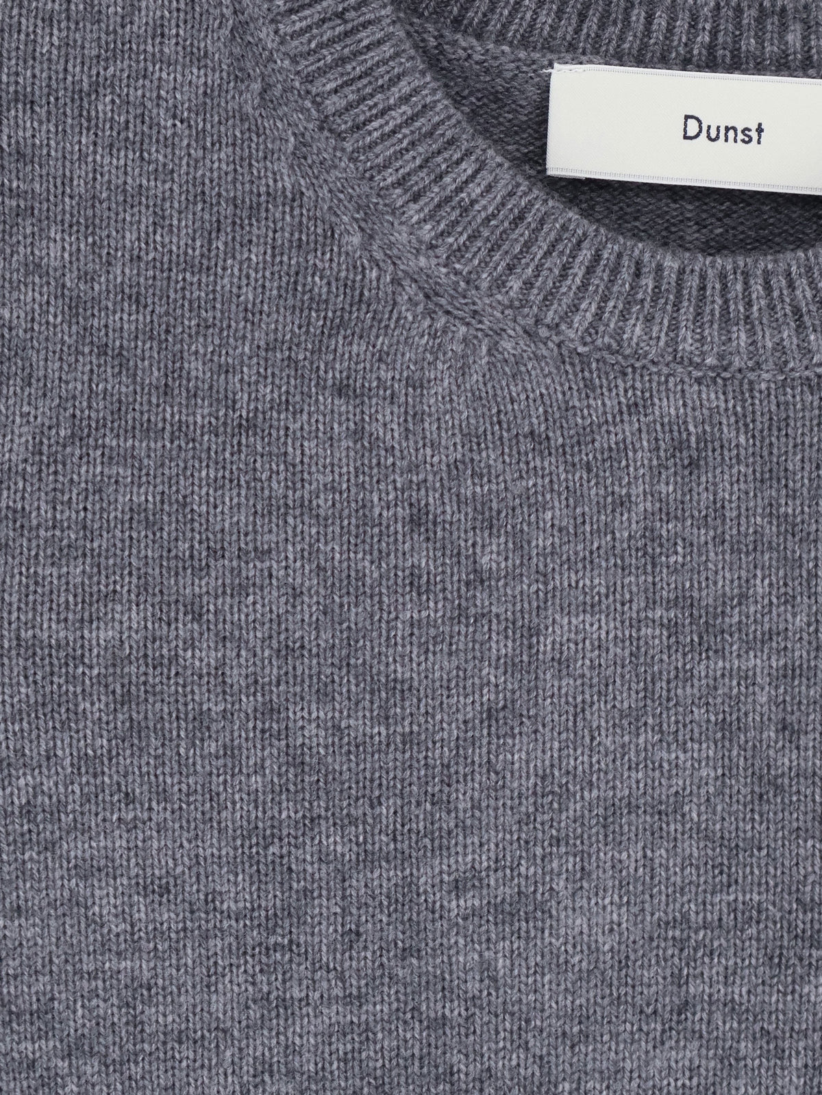 DUNST Women's Half Sleeve Knit Top Grey