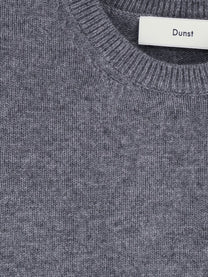 DUNST Women's Half Sleeve Knit Top Grey