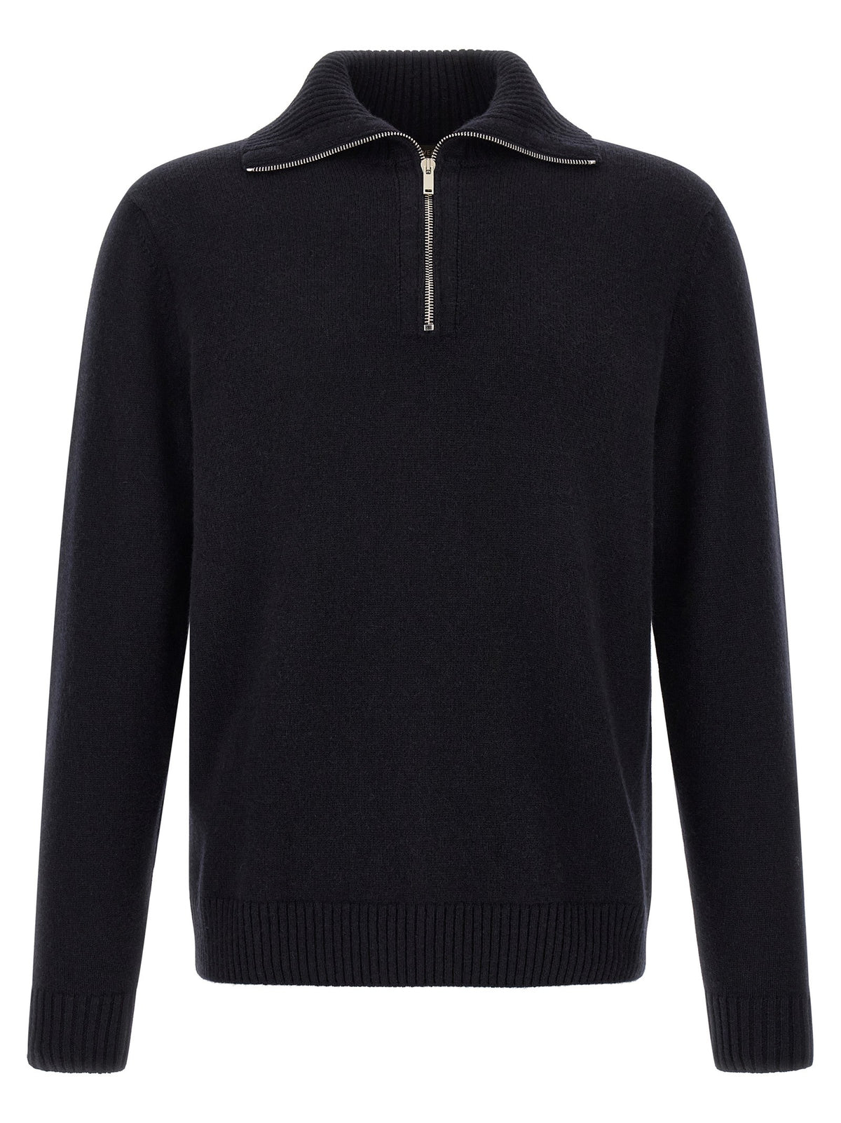 Zanone Half Zip Sweater Blue