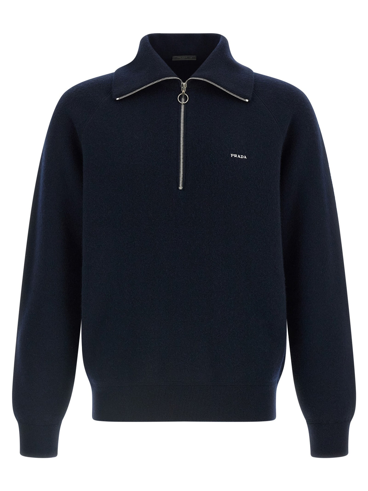 PRADA Half Zip Sweater Blue
