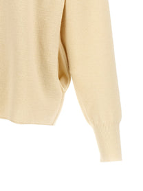 ma' ry' ya Half Zip Sweater White