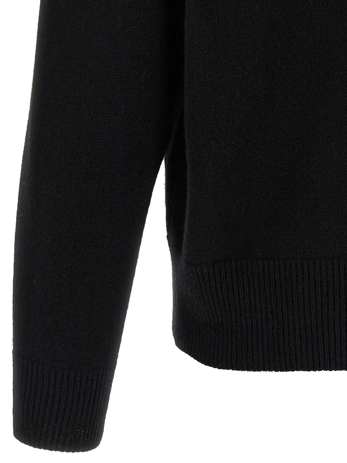 Larmeri Studio Half Zip Sweater Black, view 4