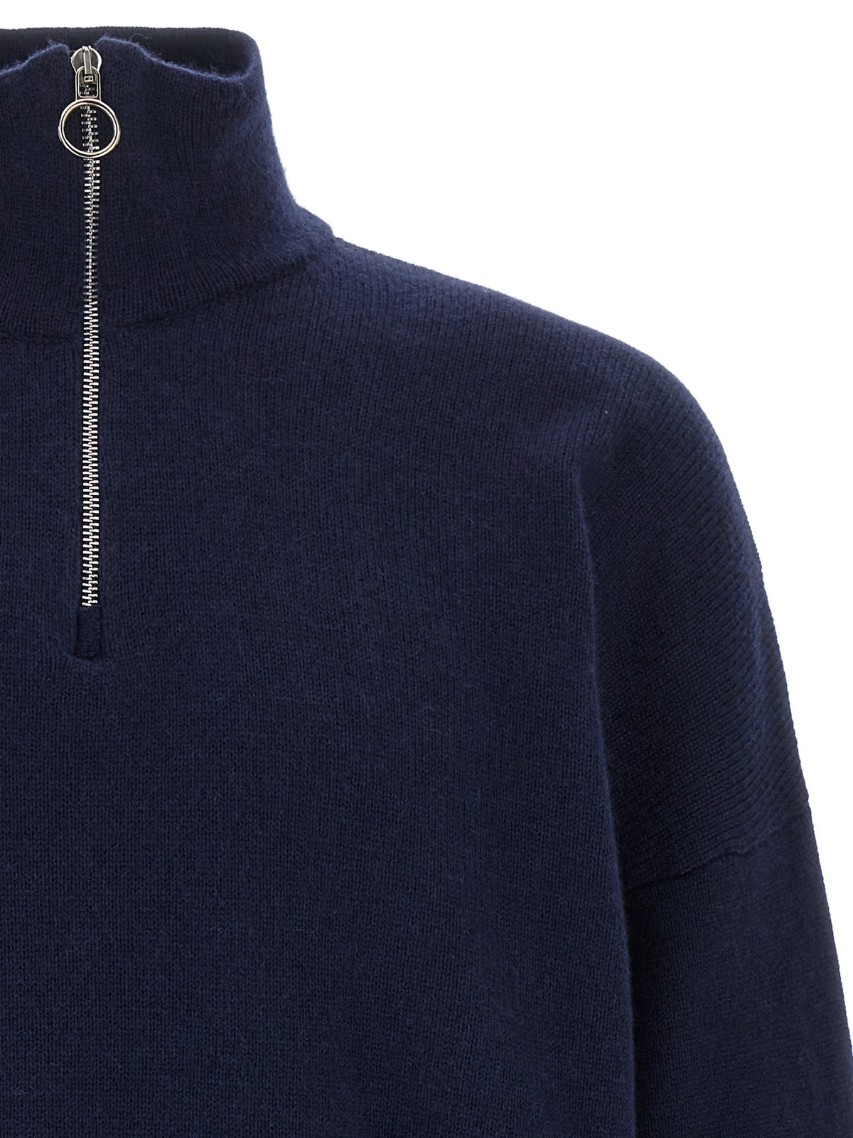 Larmeri Studio Half Zip Sweater Blue, view 3