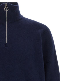 Larmeri Studio Half Zip Sweater Blue, view 3