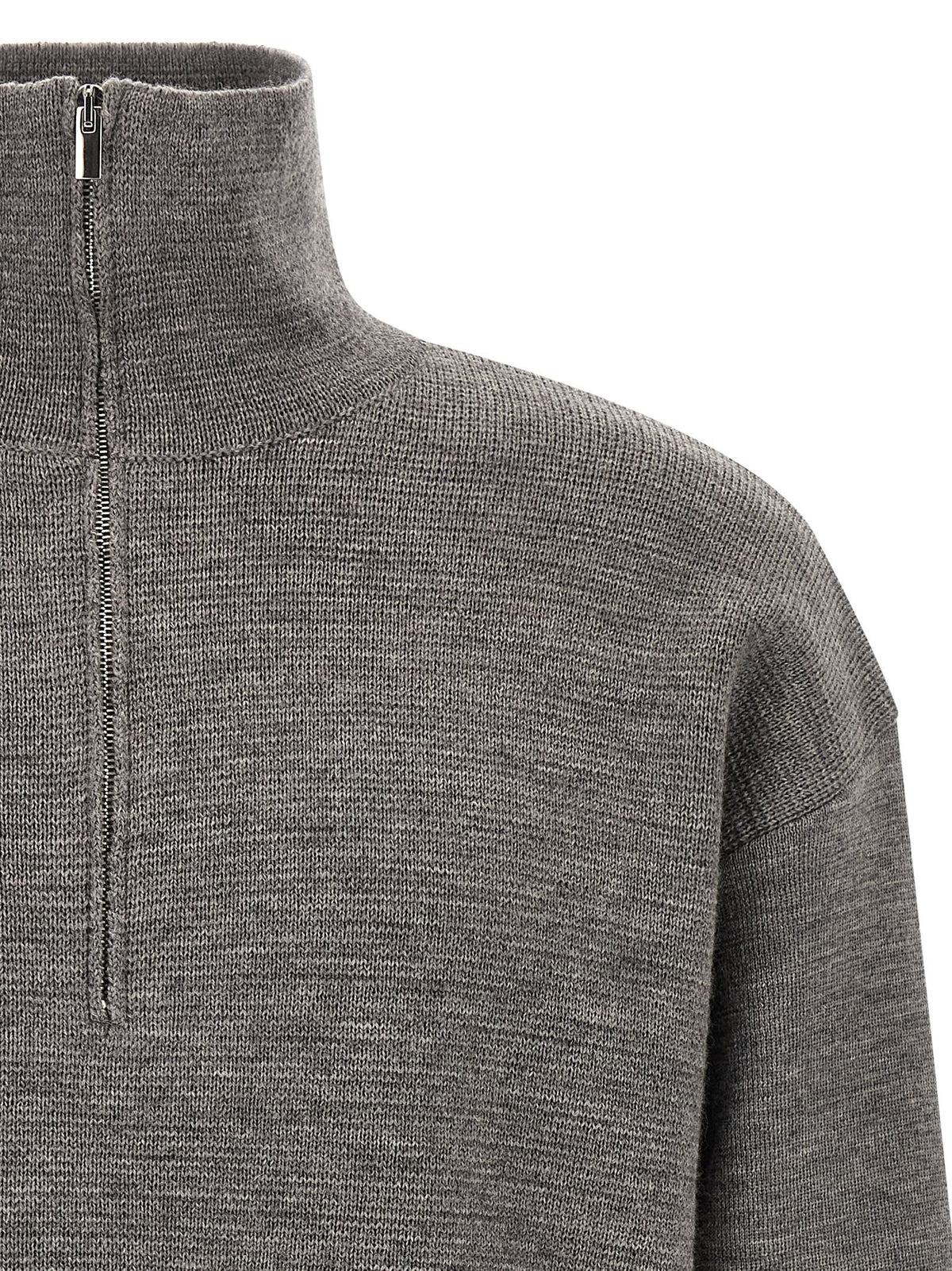 ma' ry' ya Half Zip Sweater Grey