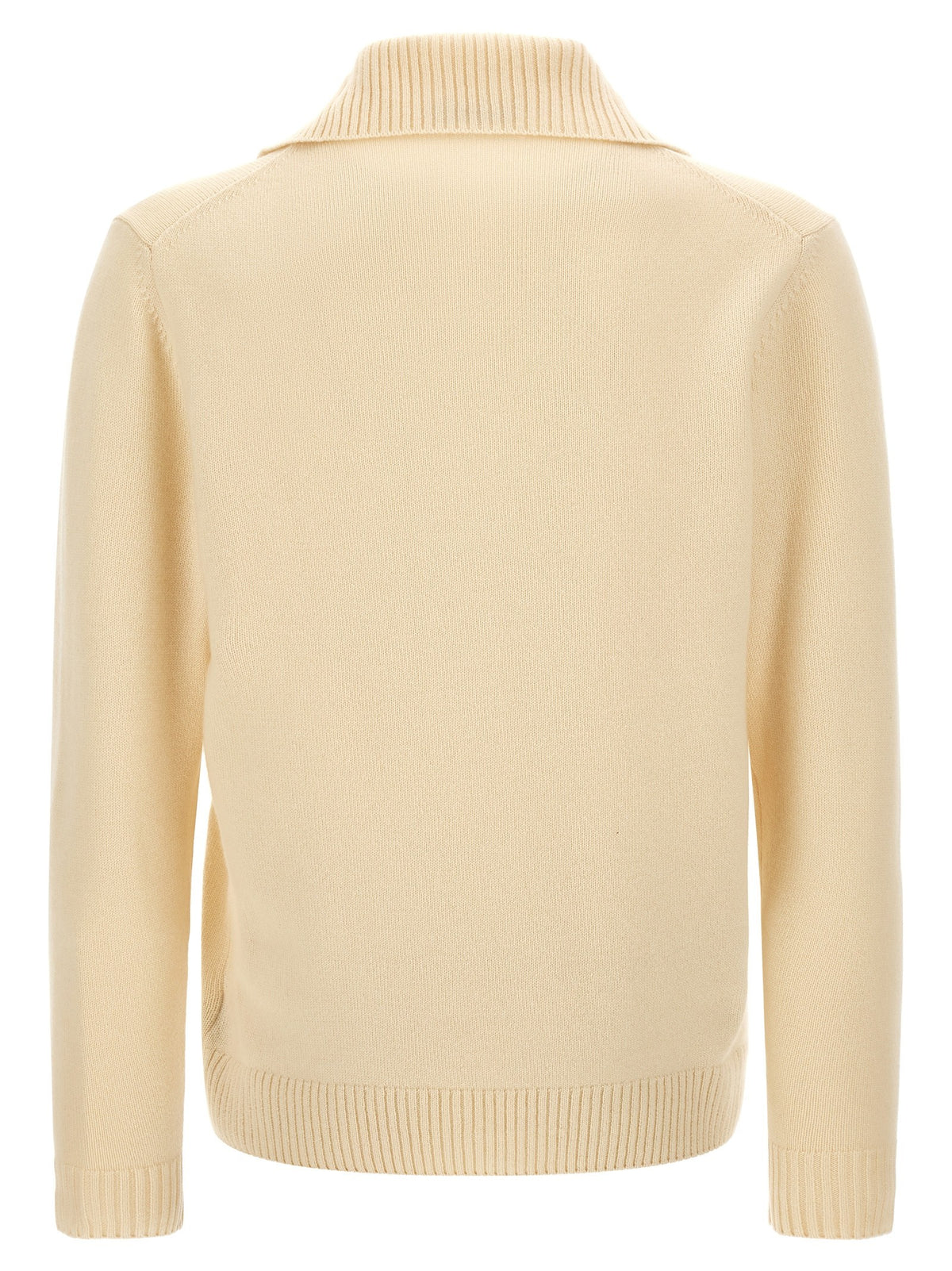 Zanone Half Zip Sweater White
