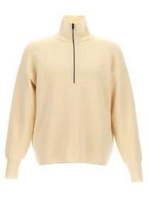 ma' ry' ya Half Zip Sweater White