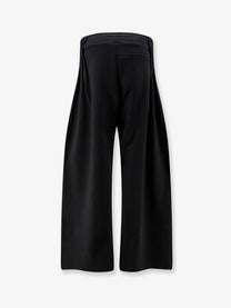 Dries Van Noten Women's Hamesa Bis Cotton Trousers Black