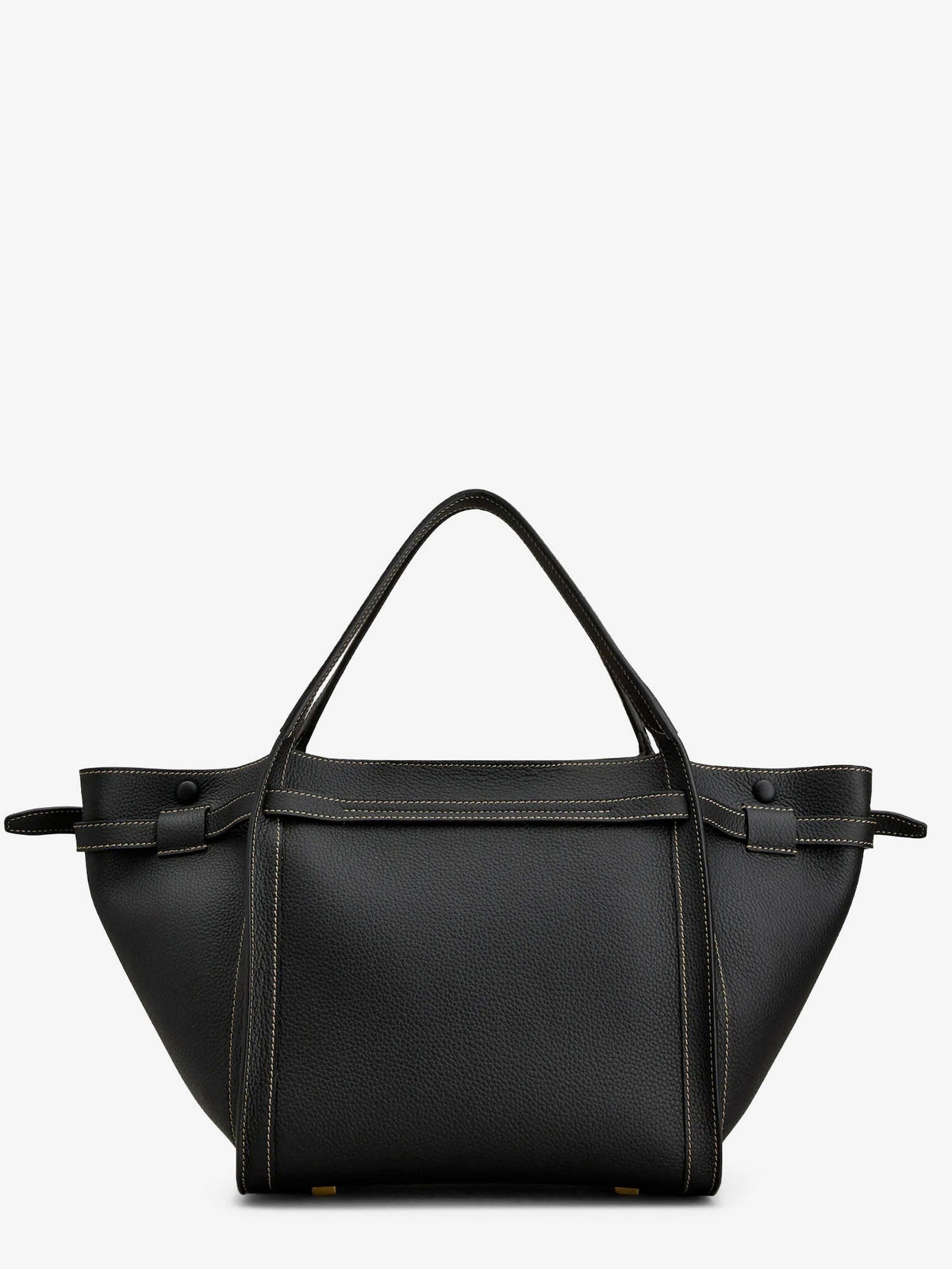 Tod's Women's Hammered Laeather Tote Bag Black