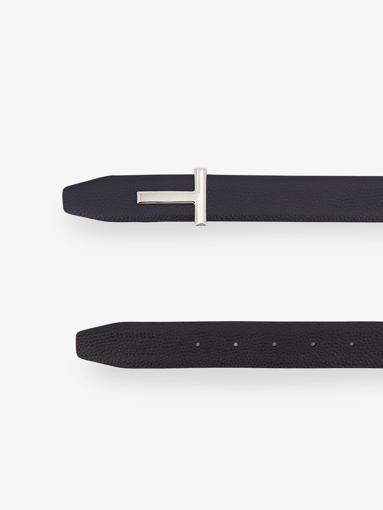 Tom Ford Men's Hammered Reversible Belt Gold