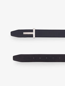 Tom Ford Men's Hammered Reversible Belt Gold