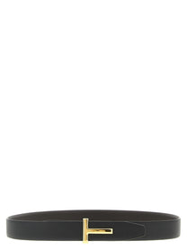 Tom Ford Hammered Reversible Belt Gold