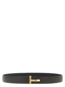 Tom Ford Hammered Reversible Belt Gold
