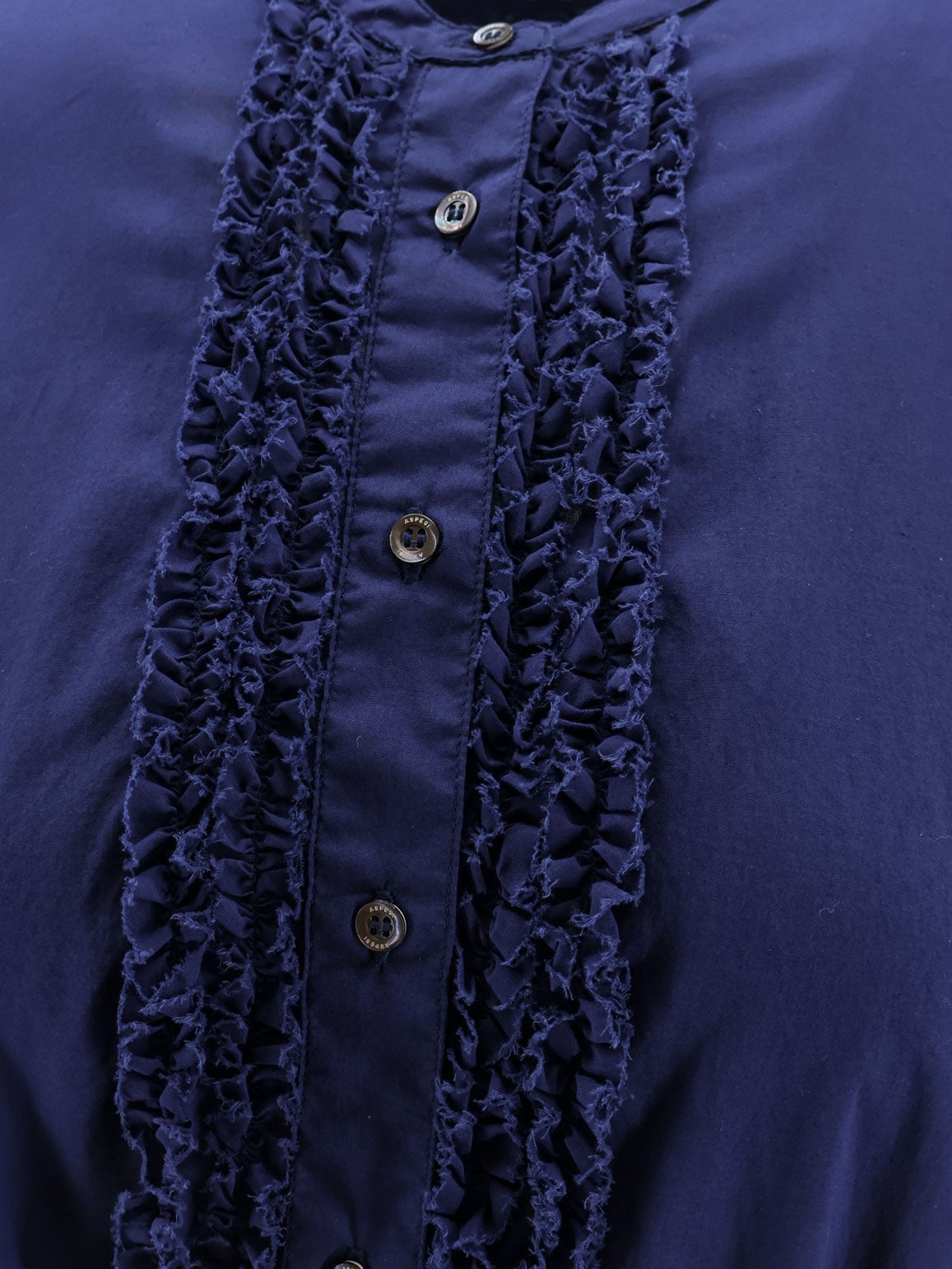 ASPESI Women's Handcrafted Fabric Dress Blue
