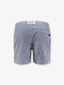 Mc2 Saint Barth Men's Harrys Nylon Swim Shorts Blue