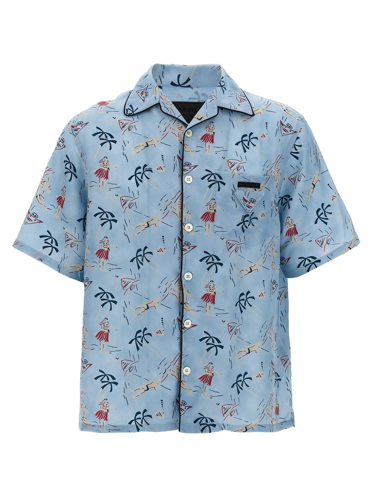 PRADA Hawaii Shirt Blue