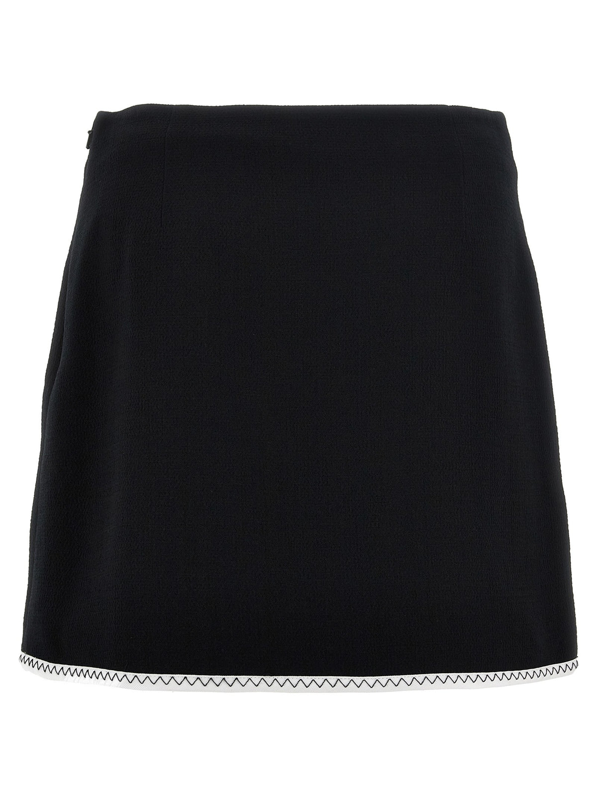 Moschino Heart Button Skirt White
