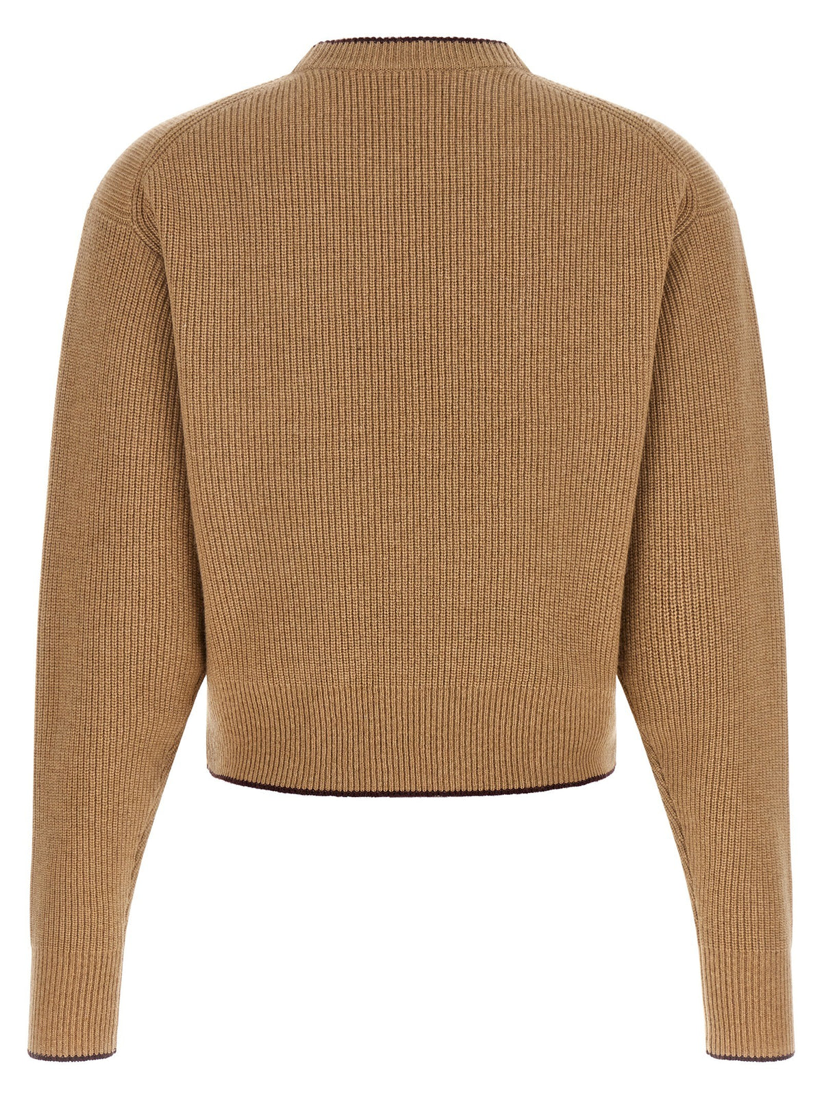 Chloé Heart Intarsia Sweater Beige