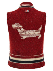 Thom Browne Hector Vest Red, view 2