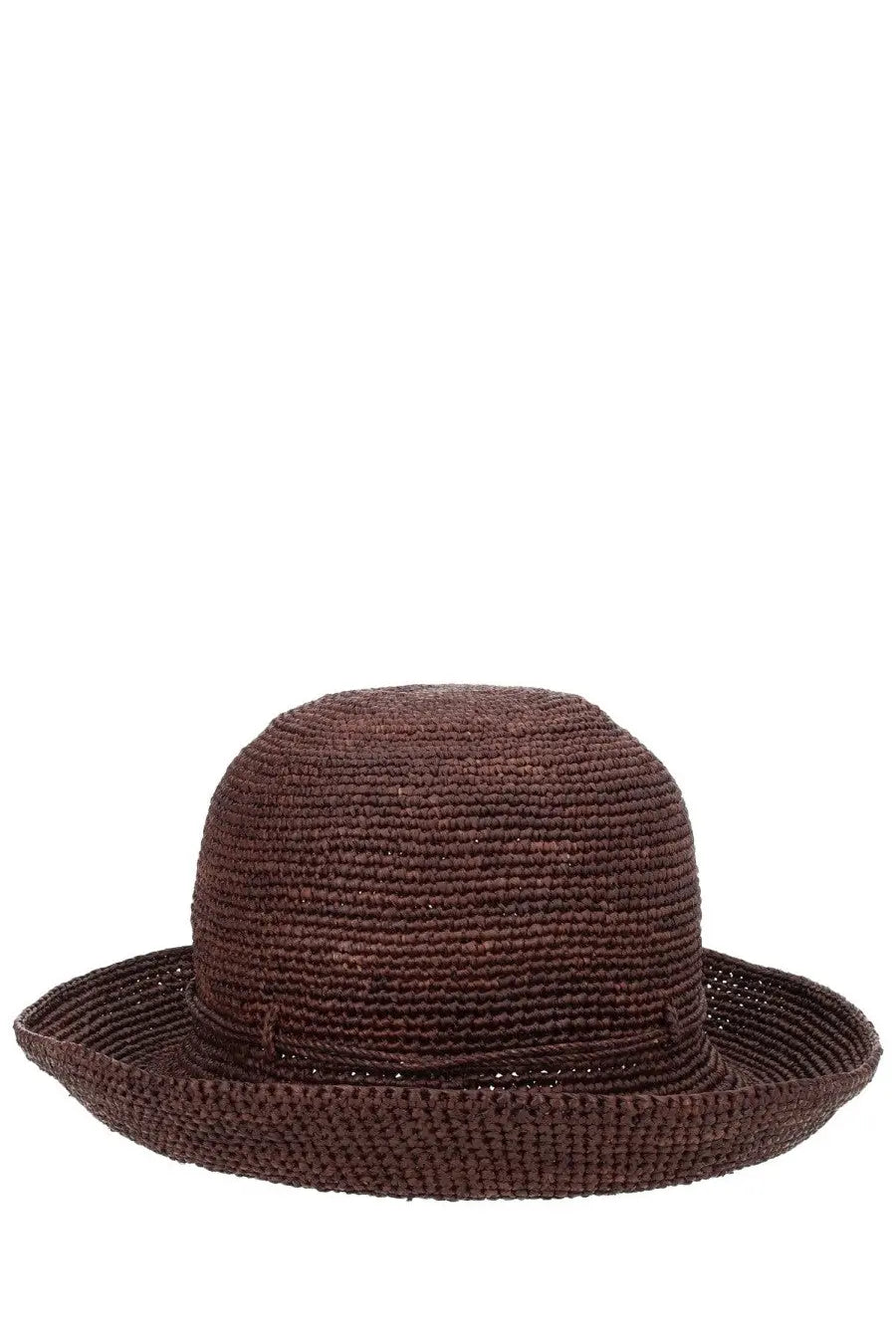 Helen Kaminski women’s cappello provence brown brown woven straw hat with wide brim and subtle texture