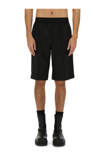 Helmut lang men’s short car tailored black featuring sleek black tailored shorts with minimalist design and subtle pleats