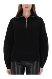 Helmut Lang Women's Zippered Apex Jersey Black