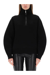 Helmut Lang Women's Zippered Apex Jersey Black