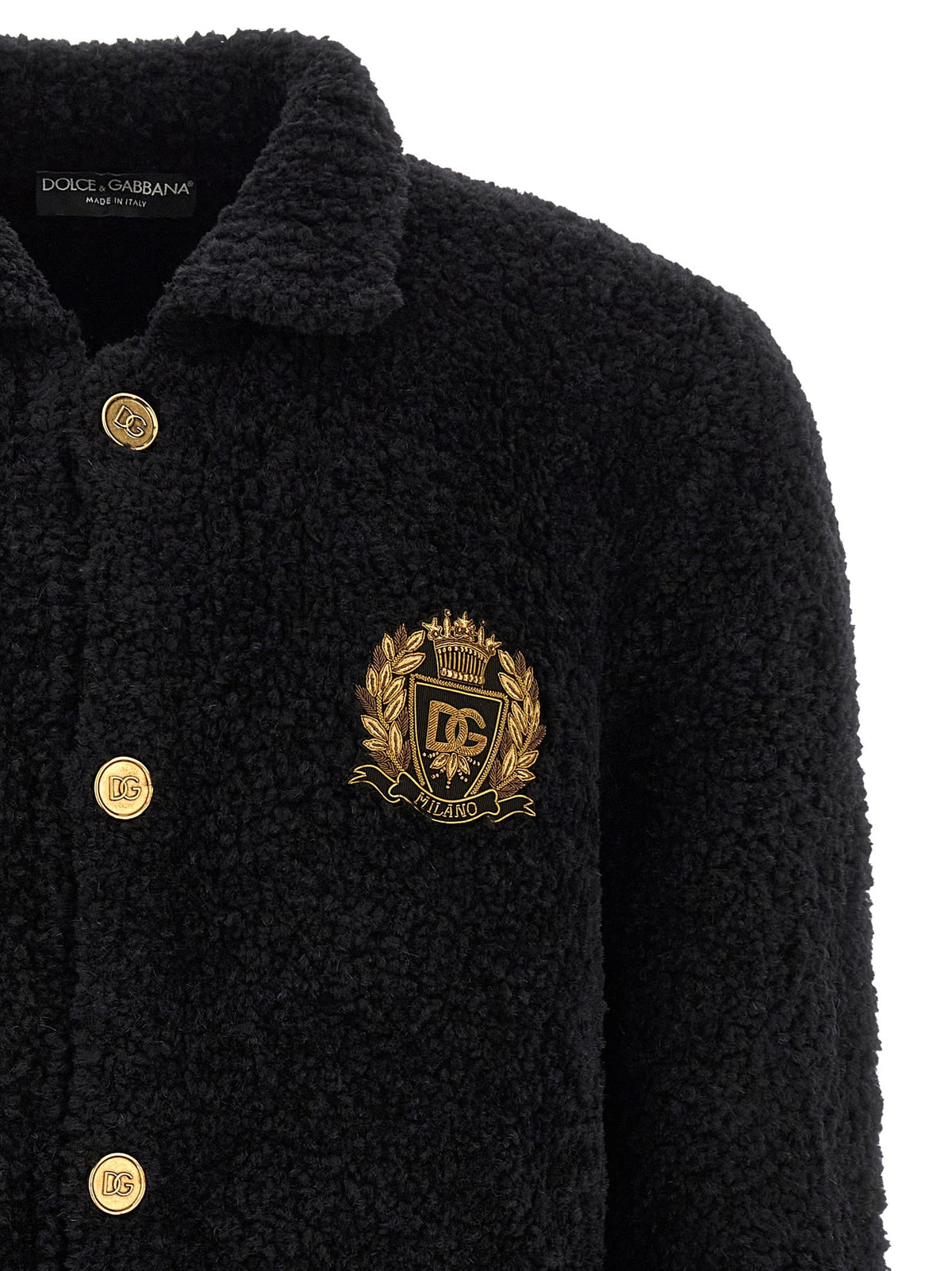 Dolce &amp; Gabbana Heraldic Coat of Arms Cardigan Black