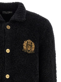 Dolce &amp; Gabbana Heraldic Coat of Arms Cardigan Black
