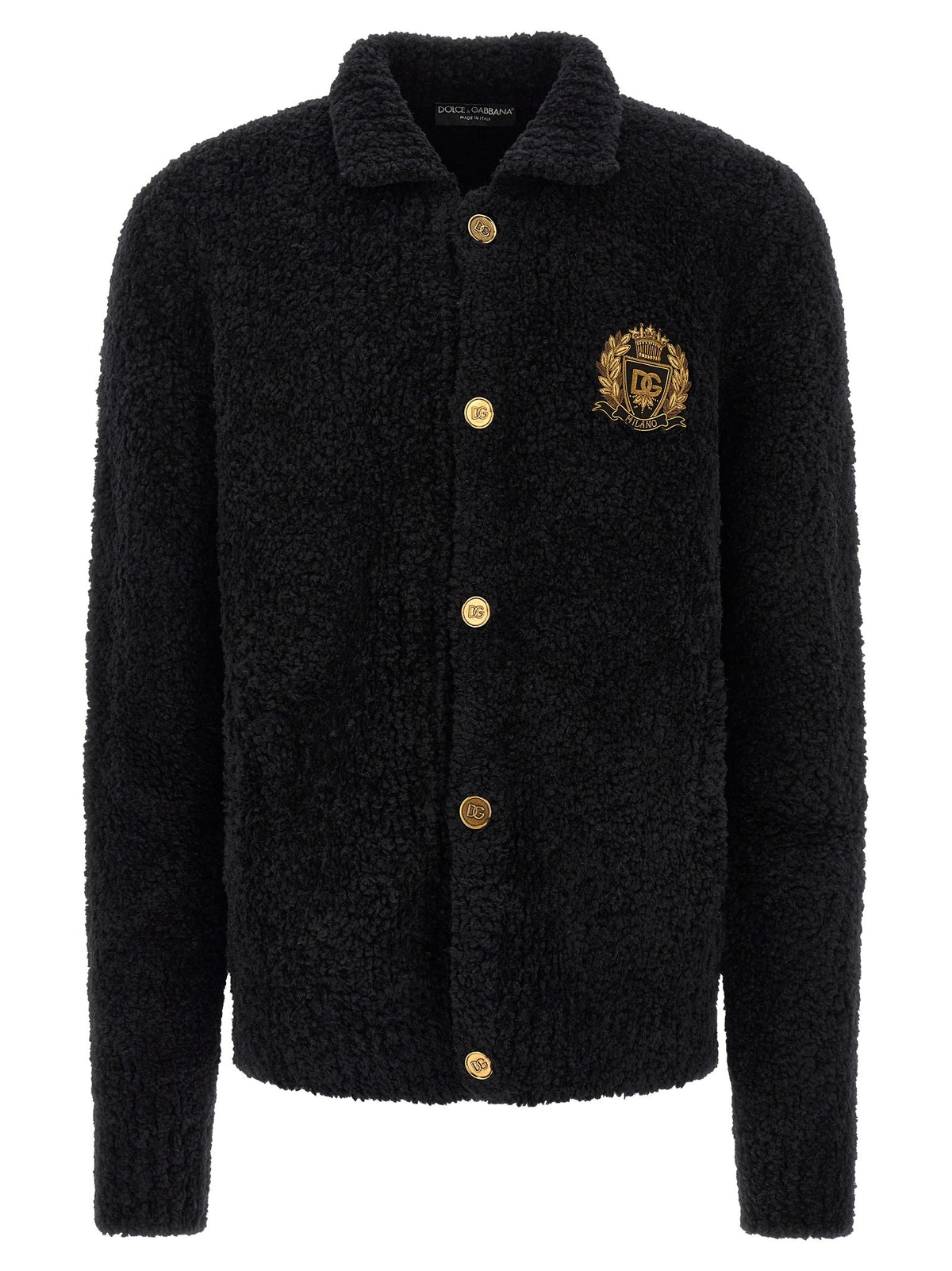 Dolce &amp; Gabbana Heraldic Coat of Arms Cardigan Black
