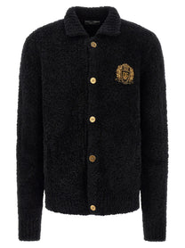 Dolce &amp; Gabbana Heraldic Coat of Arms Cardigan Black