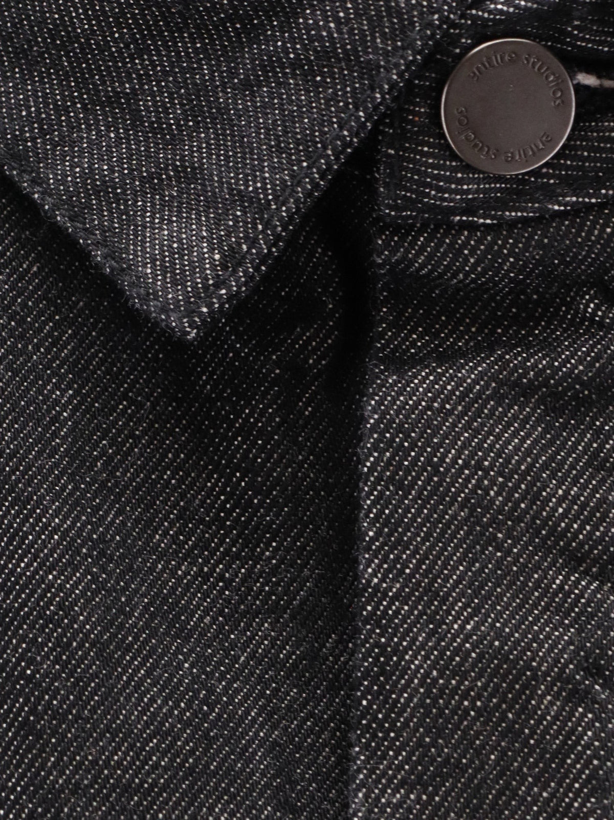Entire Studios Women's Herculean Black Denim Shirt Jacket Black