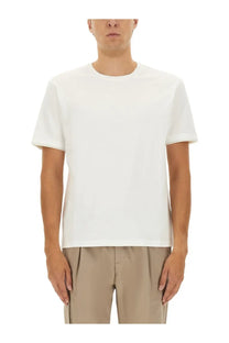 Herno men’s white crew neck cotton t-shirt made from soft breathable fabric for casual wear