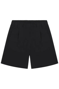 Herno men’s master shorts black sleek pleated design with elastic waistband for comfortable wear