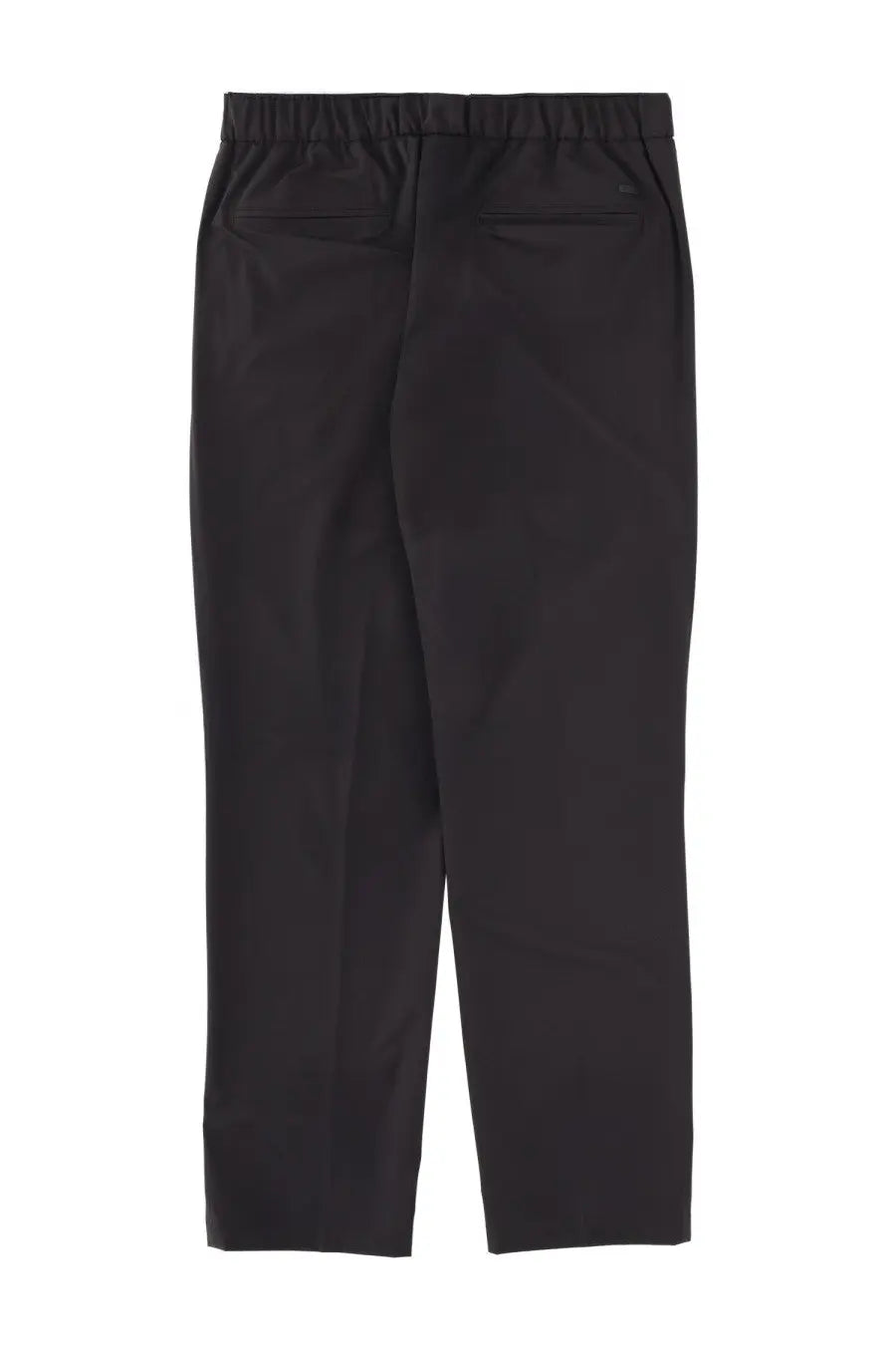 Herno men’s black elastic waist trousers with a sleek straight-leg cut and subtle stitching details