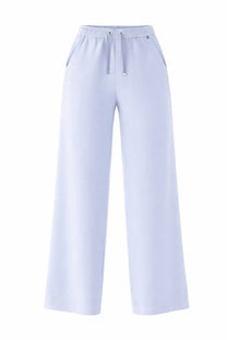 Light blue wide-leg jogger pants by herno with elastic waistband and drawstring for comfortable casual wear