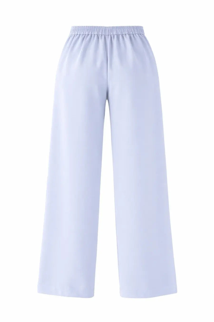 Herno women’s jogger pants in light blue with wide-leg cut and elastic waistband for comfortable wear