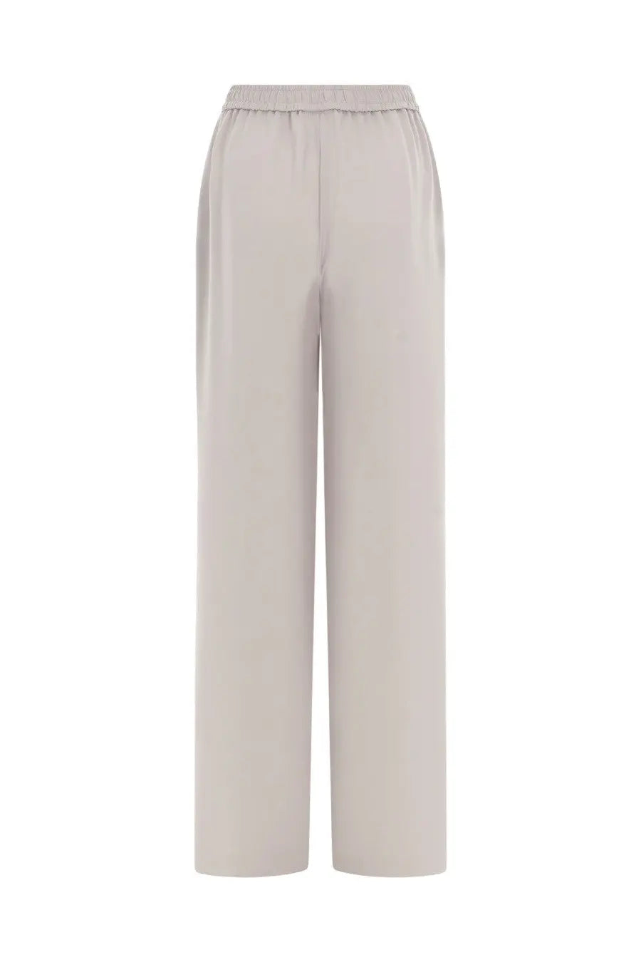Beige wide-leg trousers with elastic waistband made of smooth flowing fabric for herno women’s jogger pants pink collection