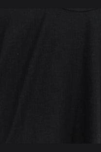 Black fabric with subtle texture and soft folds from hevò mens ripalta linen and viscose blend shirt
