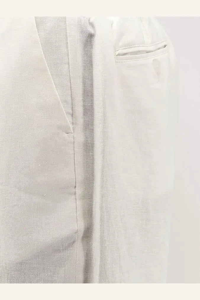 Hevò Men's Torre Lapillo Linen and Viscose Shorts Blue