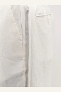 Hevò Men's Torre Lapillo Linen and Viscose Shorts Blue