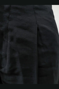 Hevò women’s torre lapillo black bermuda shorts made of smooth slightly textured modal blend fabric