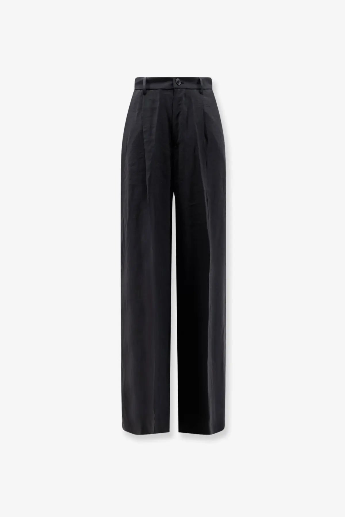 Hevò women’s torreveneri black high-waisted wide-leg trousers with tailored silhouette and modal blend fabric