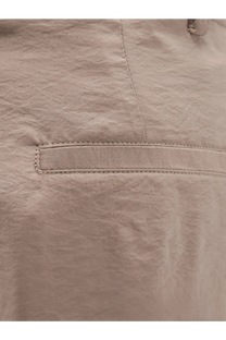 Bevò women’s beige torreveneri linen pants with subtle texture and neatly stitched pocket in modal and polyester blend