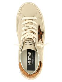 Golden Goose Hi Star Sneakers Gold