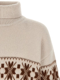 Kiton High Neck Sweater White, view 3