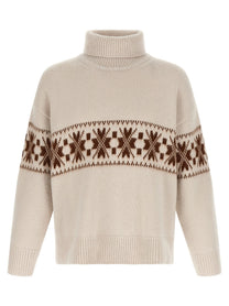 Kiton High Neck Sweater White