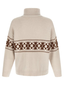 Kiton High Neck Sweater White, view 2