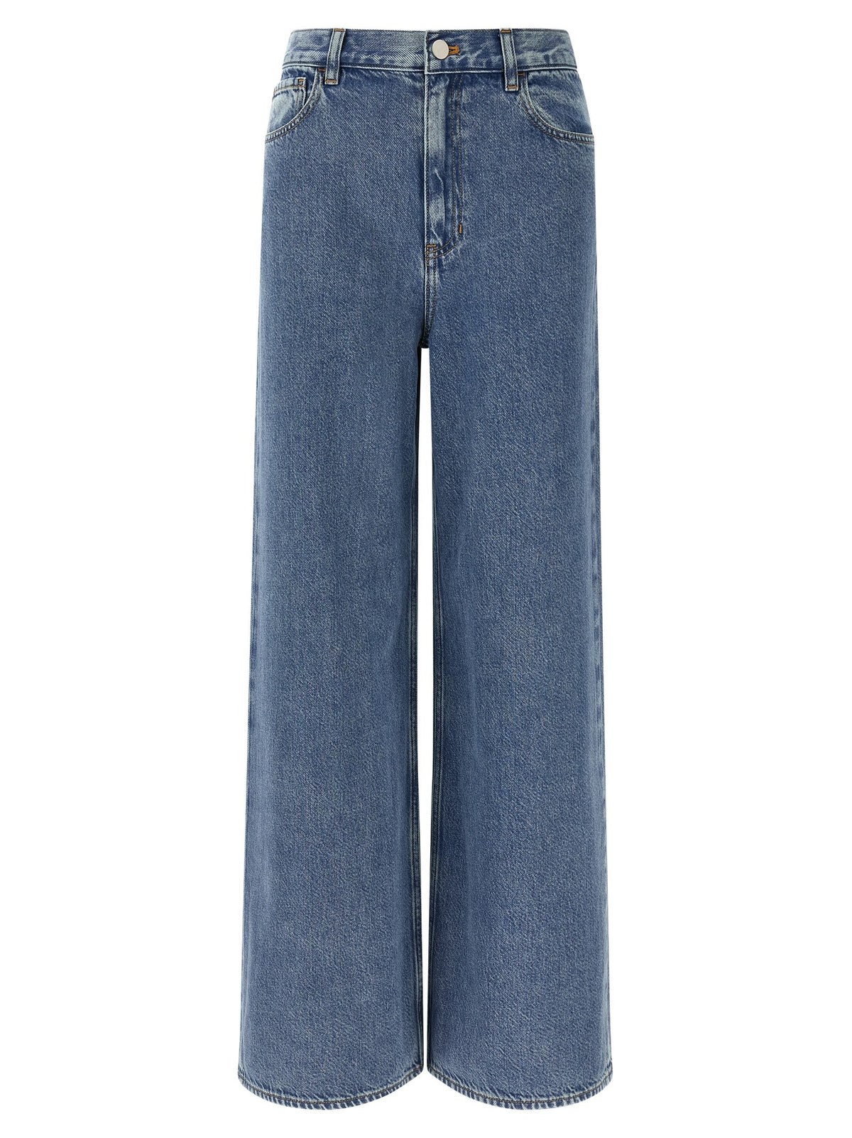 Theory High Waisted Wide Leg Jeans Blue