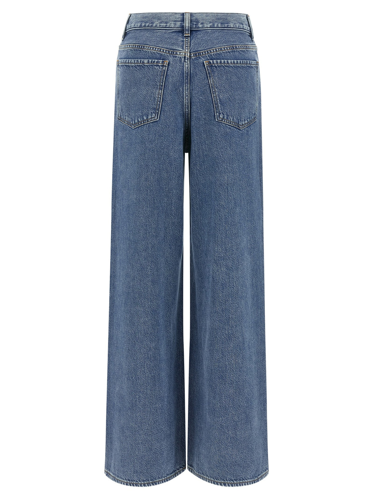 Theory High Waisted Wide Leg Jeans Blue